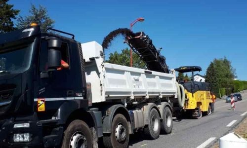 Terre pleine central à la sortie de Willerwald