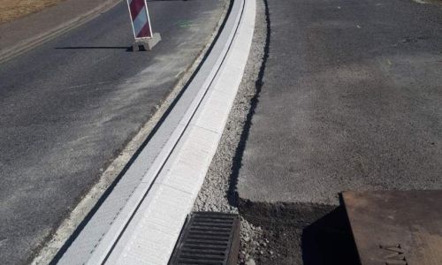 Terre pleine central à la sortie de Willerwald