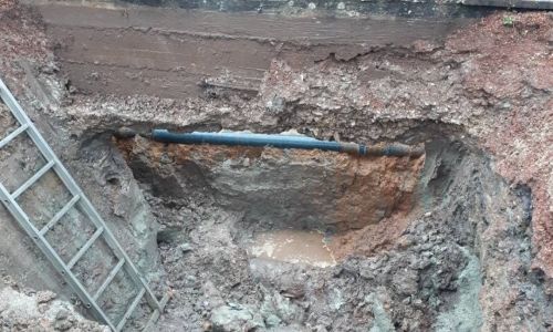 Travaux d'assainissement rue de la Croix