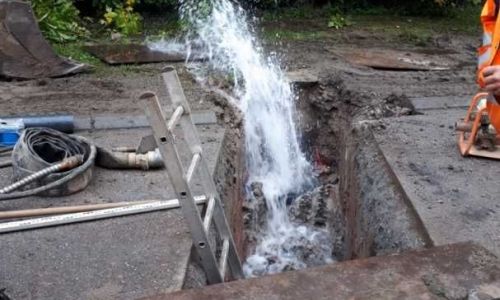 Travaux d'assainissement rue de la Croix