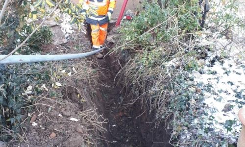 RUE DE LA CROIX : DÉBUT DES TRAVAUX RUE DE LA CROIX : DÉBUT DES TRAVAUX