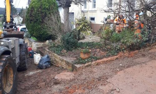 Les travaux rue de la Croix se poursuivent Les travaux rue de la Croix se poursuivent