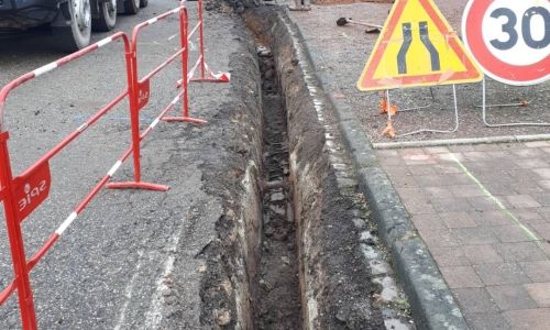 Les travaux rue de la Croix se poursuivent Les travaux rue de la Croix se poursuivent