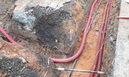 Les travaux rue de la Croix se poursuivent Les travaux rue de la Croix se poursuivent