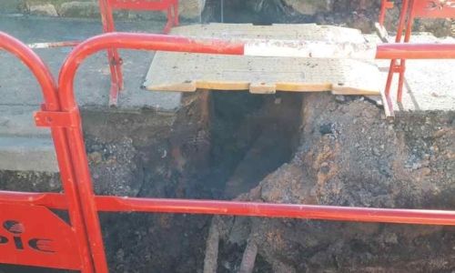 Les travaux rue de la Croix se poursuivent Les travaux rue de la Croix se poursuivent