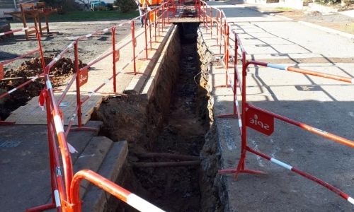 Les travaux rue de la Croix se poursuivent Les travaux rue de la Croix se poursuivent