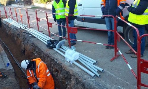 Les travaux rue de la Croix se poursuivent Les travaux rue de la Croix se poursuivent