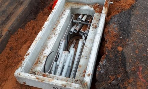 Les travaux rue de la Croix se poursuivent Les travaux rue de la Croix se poursuivent