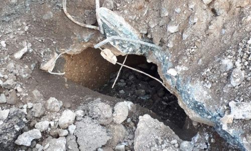 Les travaux rue de la Croix se poursuivent Les travaux rue de la Croix se poursuivent