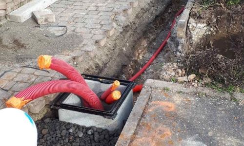 Poursuite du chantier rue de la Croix Poursuite du chantier rue de la Croix