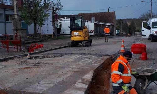 Poursuite du chantier rue de la Croix Poursuite du chantier rue de la Croix