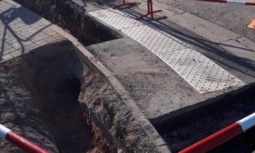 POURSUITE DES TRAVAUX RUE DE LA CROIX