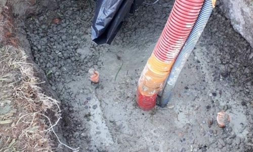 INSTALLATION DE NOUVEAUX LAMPADAIRES RUE DE LA CROIX