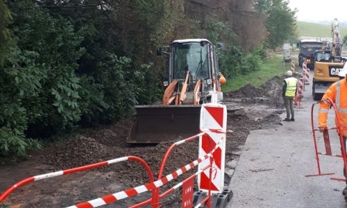 Les travaux rue de la Croix se poursuivent