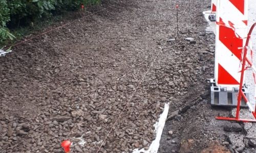 Rue de la Croix, suite de chantier