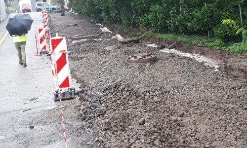 Rue de la Croix, suite de chantier