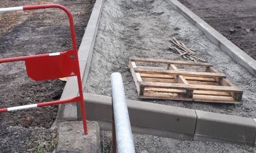 Rue de la Croix, suite de chantier