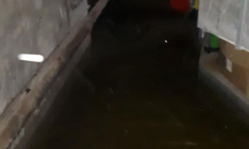 Inondation de l'église