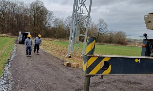Installation de l'antenne 5G