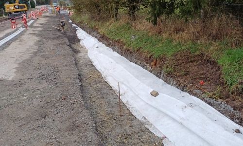 PROGRESSION DES TRAVAUX DE VOIRIE ET D'AMÉNAGEMENT QUALITATIF, RUE DE LA CROIX.