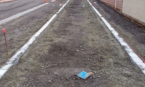 PROGRESSION DES TRAVAUX DE VOIRIE ET D'AMÉNAGEMENT QUALITATIF, RUE DE LA CROIX.