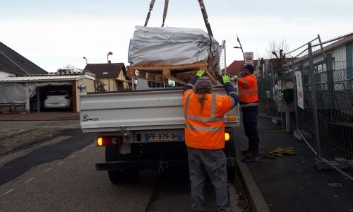 Évacuation de la couverture Eternit