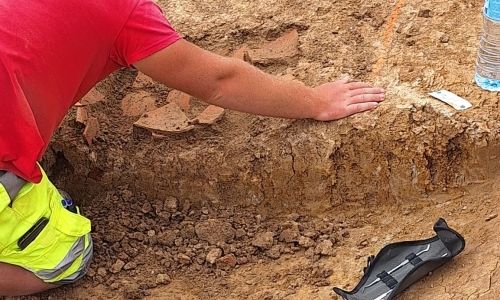 Les fouilles archéologiques sur l'Europole 4