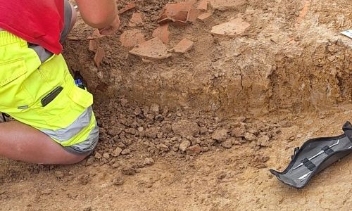 Les fouilles archéologiques sur l'Europole 4