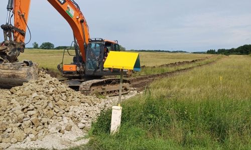 Les fouilles archéologiques sur l'Europole 4