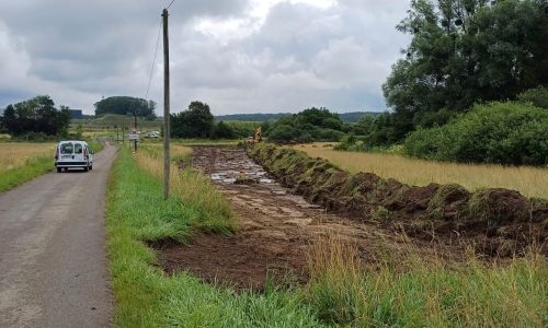 Chantier au bout de la rue du Neuhof