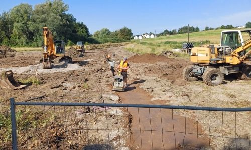 Chantier au bout de la rue du Neuhof