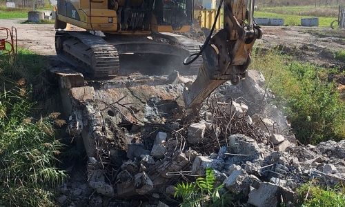Travaux au bout de la rue du Neuhof
