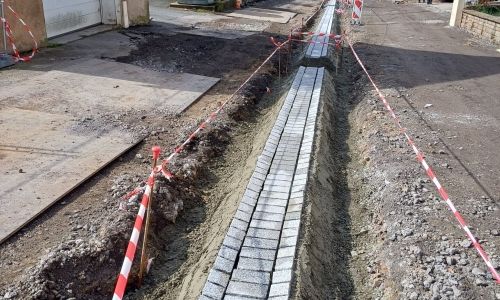 Travaux d'aménagement de la rue de la Croix Travaux d'aménagement de la rue de la Croix