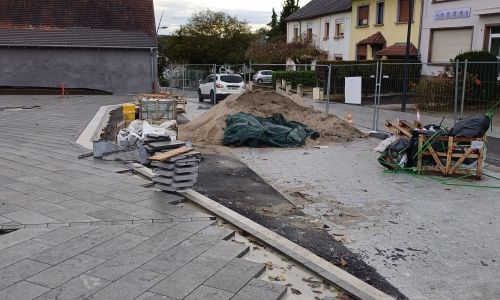 Rue de la Croix, suite de chantier
