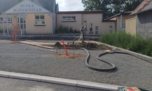Rue de la Croix, suite de chantier