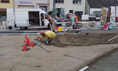 Rue de la Croix, suite de chantier