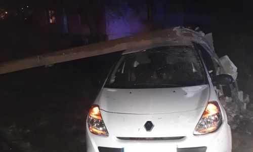 ACCIDENT A LA SORTIE DU VILLAGE