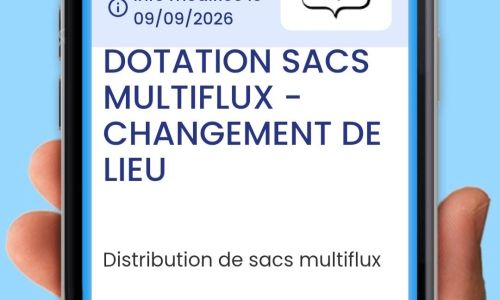 Distribution sacs multiflux vendredi 11 sept
