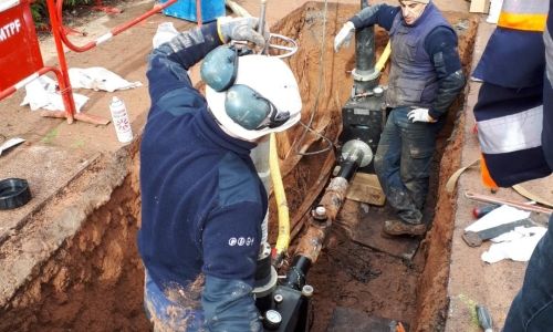 SUPPRESSION D'UNE VANNE DE GAZ